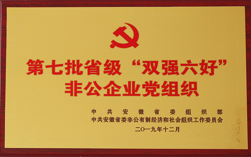 第七批省級“雙強六好” 非公企業(yè)黨組織